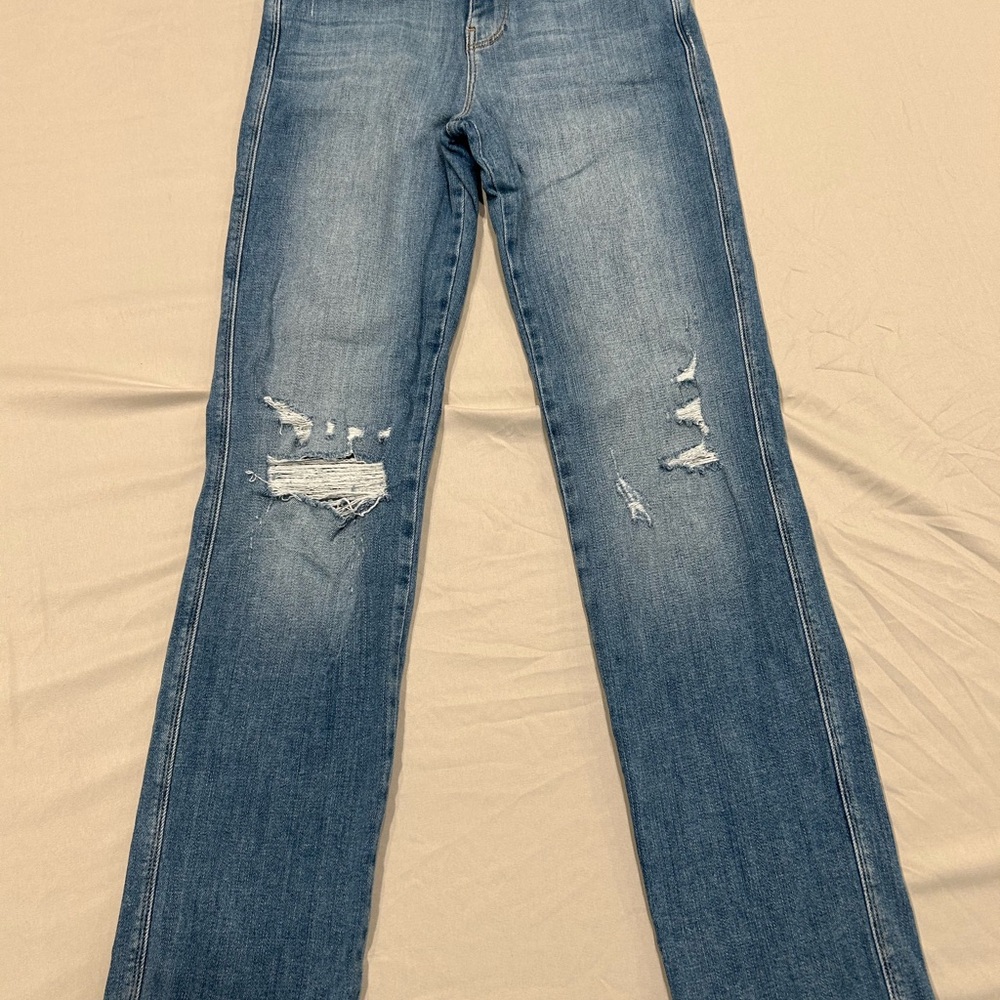 Frame Denim Classic Blue Straight Leg Jeans